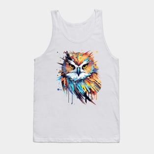 Owl Bird Animal Nature Freedom Wildlife Wonder Abstract Tank Top